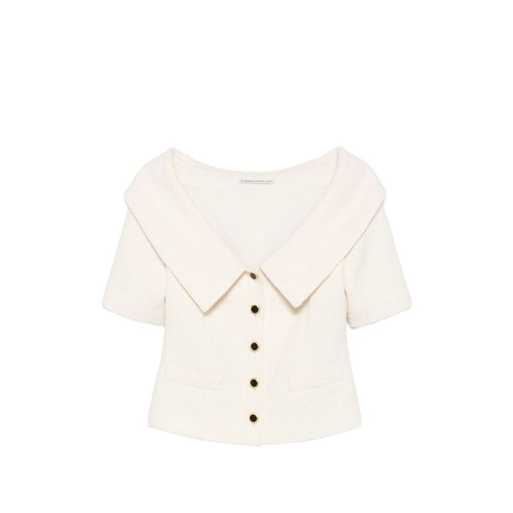 Alessandra Rich Neutrals Jackets - Tweed Jackets Women